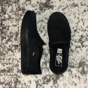Vans womens Black Slip-On Shoes